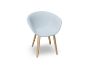 Duna 02 Wood Leg Chair With Full Upholstery Chairs Arper 