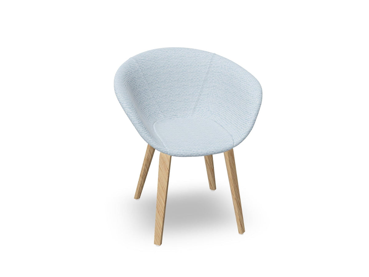 Duna 02 Wood Leg Chair With Full Upholstery Chairs Arper 