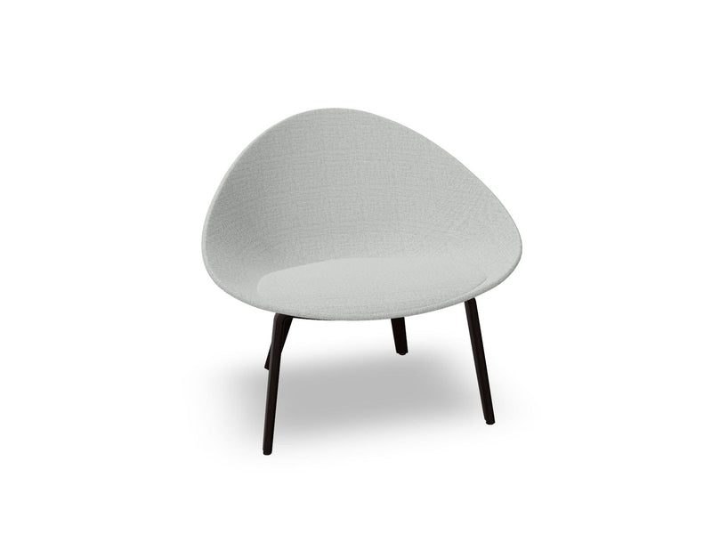 Adell 4 Leg Wood Lounge Chair With Fully Upholstered lounge chair Arper 