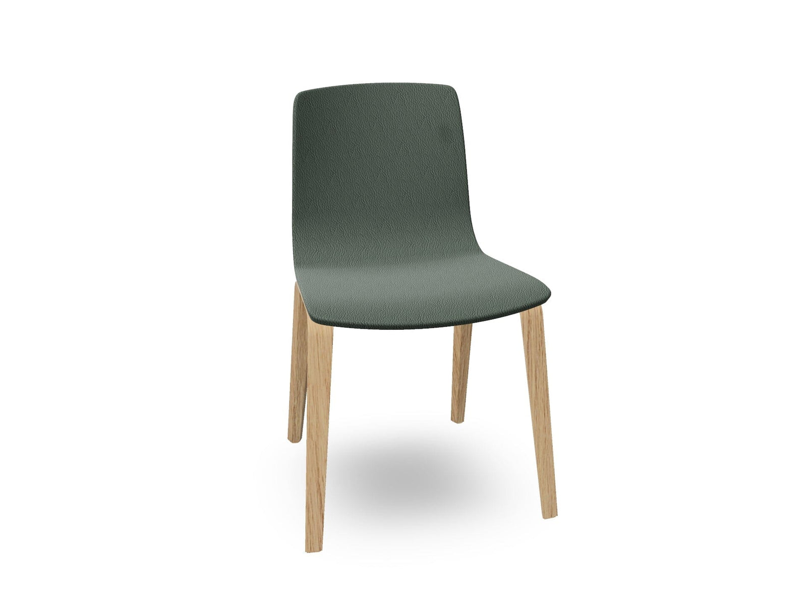 Aava 02-4 Wood Legs Chair With Fully Upholstered Chairs Arper 