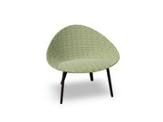 Adell 4 Leg Wood Lounge Chair With Fully Upholstered lounge chair Arper 