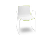Catifa 46 Polypropylene Bi-Color Sled Base Chair Side/Dining Arper 