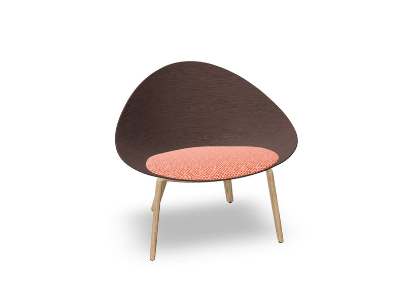 Adell 4 Leg Wood Lounge Chair lounge chair Arper 