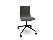 Aava 02 Fixed Trestle Base Wood Chair With Front Upholstery Chairs Arper 