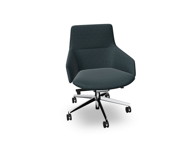 Aston Conference Syncro Five Way Star Base Armchair task chair Arper 