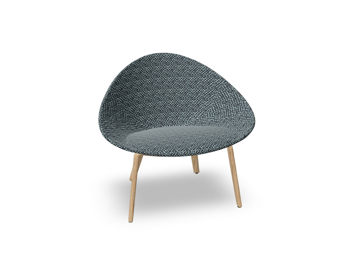 Adell 4 Leg Wood Lounge Chair With Fully Upholstered