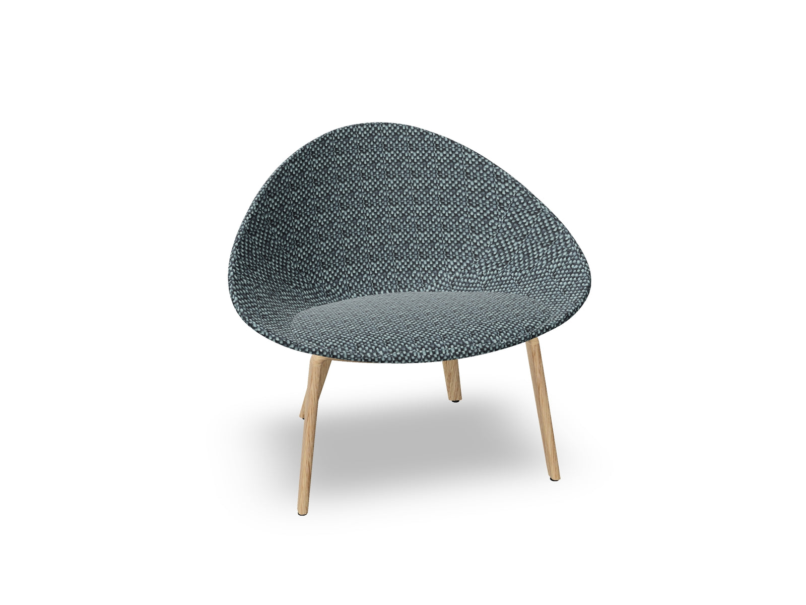 Adell 4 Leg Wood Lounge Chair With Fully Upholstered