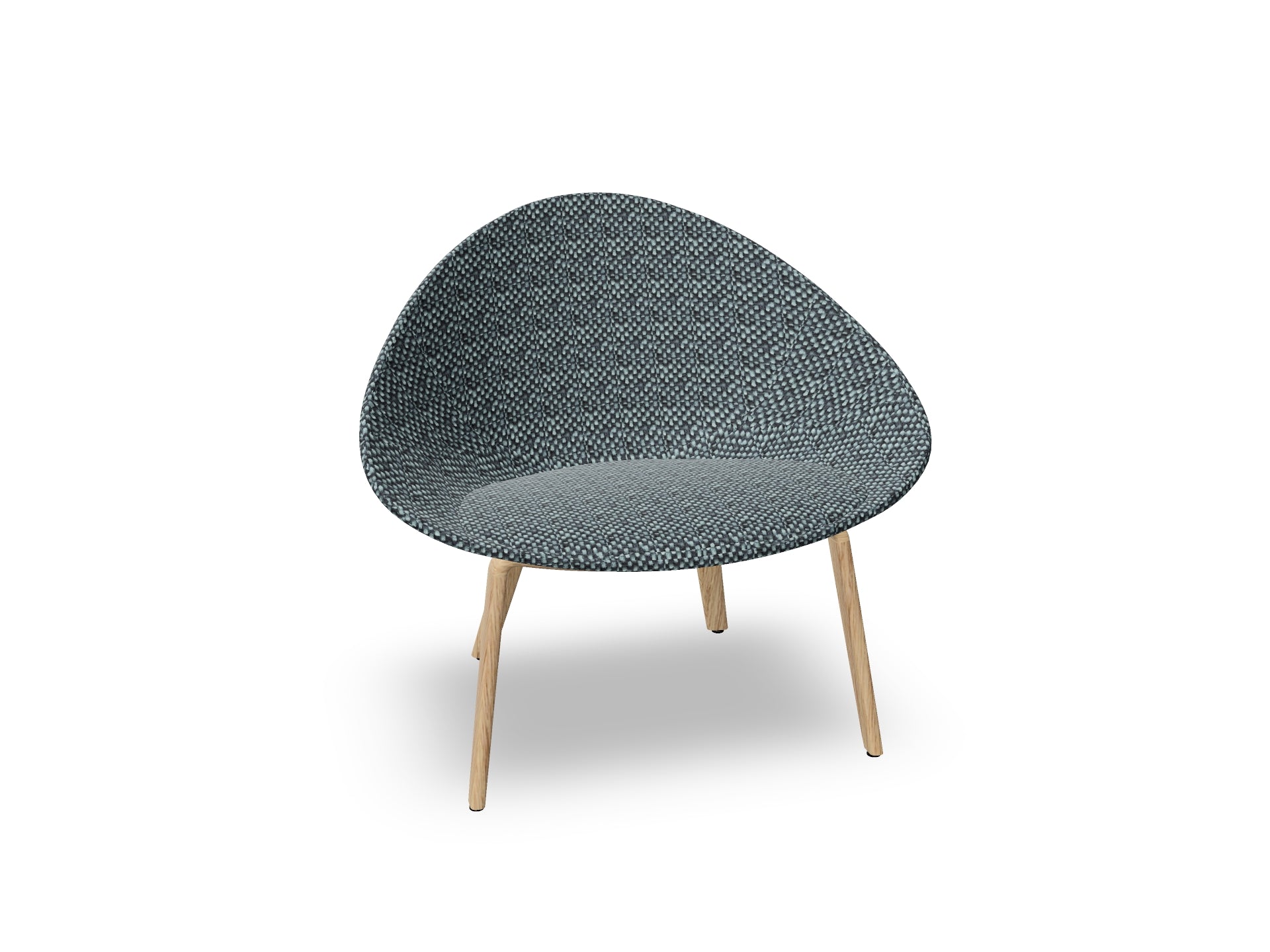 Adell 4 Leg Wood Lounge Chair With Fully Upholstered