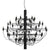 2097 Chandelier Suspension Lamp Pendant Lights Flos Matte Black LED 50 Bulb Pendant