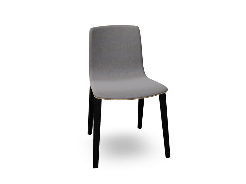 Aava 02 Wooden Chair with Front Upholstery Chairs Arper 