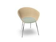 Duna 02 Four Leg Chair With Seat Cushion Chairs Arper 