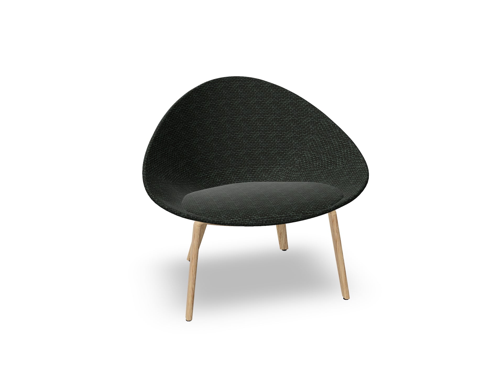 Adell 4 Leg Wood Lounge Chair With Fully Upholstered