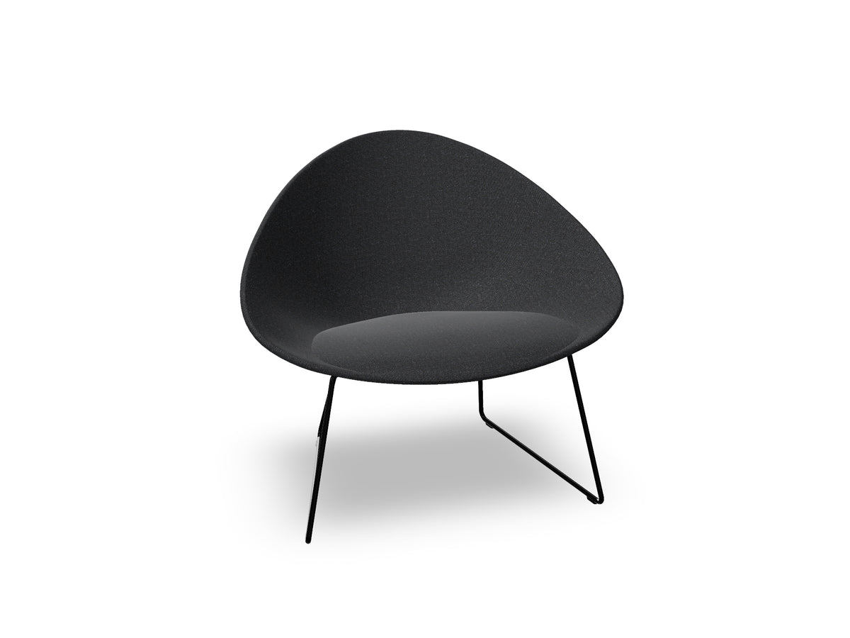 Adell Sled Base Lounge Chair With Fully Upholstered