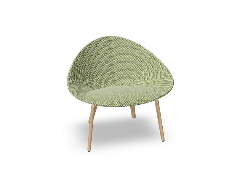 Adell 4 Leg Wood Lounge Chair With Fully Upholstered lounge chair Arper 