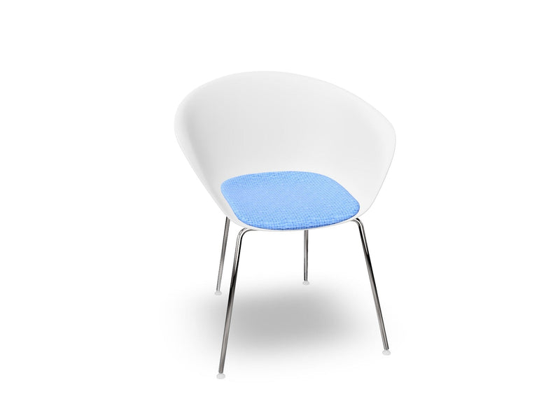 Duna 02 Four Leg Chair With Seat Cushion Chairs Arper 