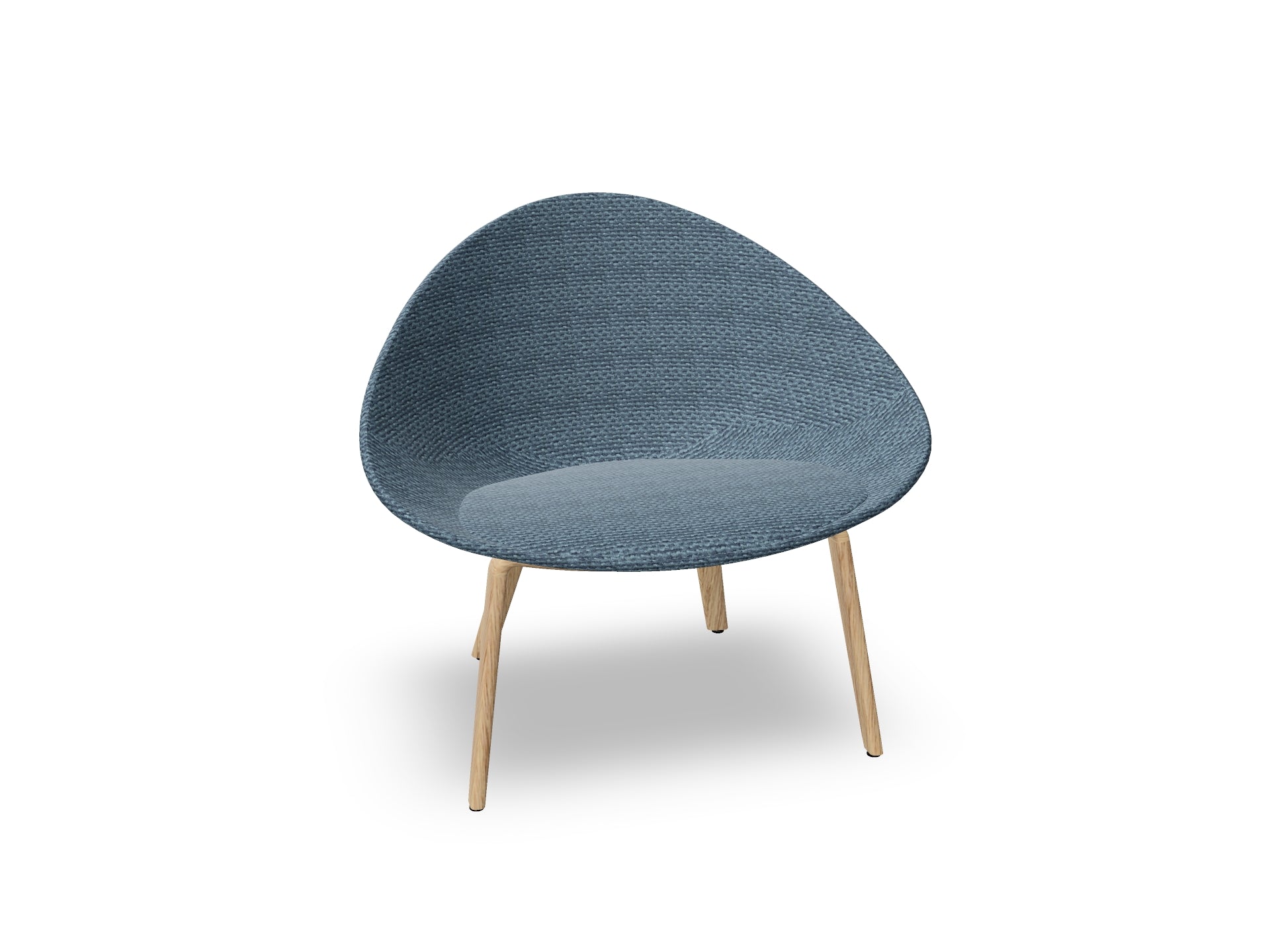 Adell 4 Leg Wood Lounge Chair With Fully Upholstered