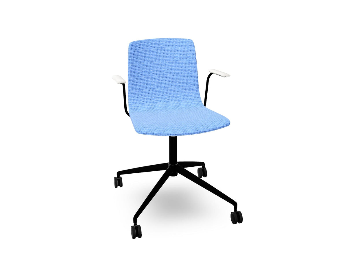 Aava 02 Fixed Trestle Base Chair With Fully Upholstered Chairs Arper 