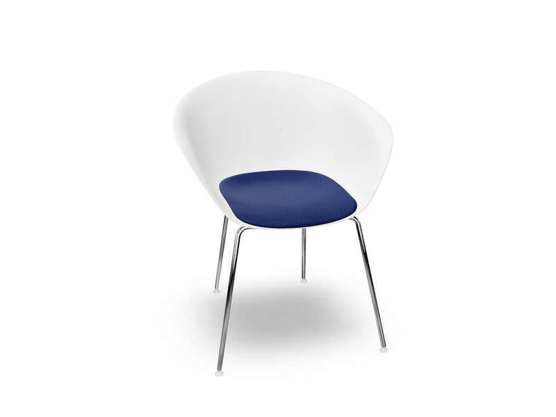 Duna 02 Four Leg Chair With Seat Cushion Chairs Arper 