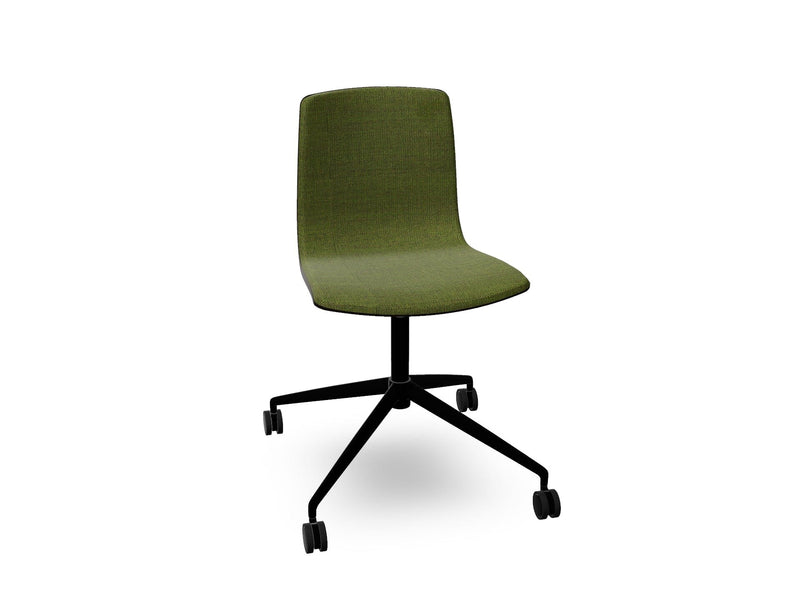 Aava 02 Fixed Trestle Base Wood Chair With Front Upholstery Chairs Arper 