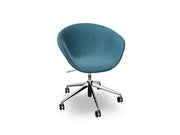 Duna 02 Five Star Base Chair With Front Upholstery Chairs Arper 