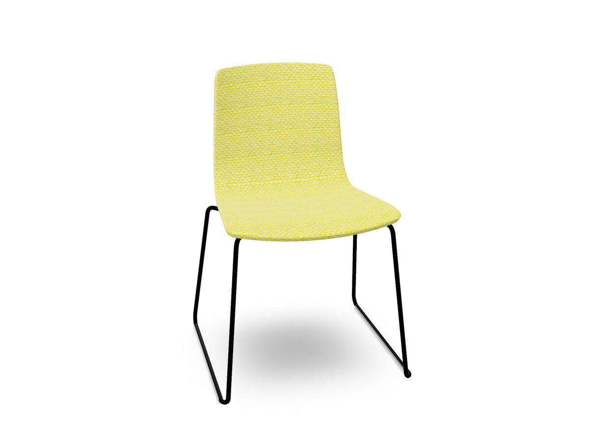 Aava 02 Sled Base Chair With Fully Upholstered Chairs Arper 