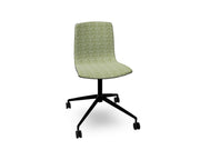 Aava 02 Fixed Trestle Base Wood Chair With Front Upholstery Chairs Arper 