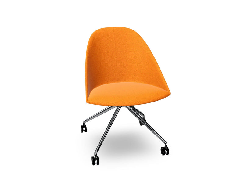 Cila Fully Upholtered Chair With Fixed Trestle Base Chairs Arper 