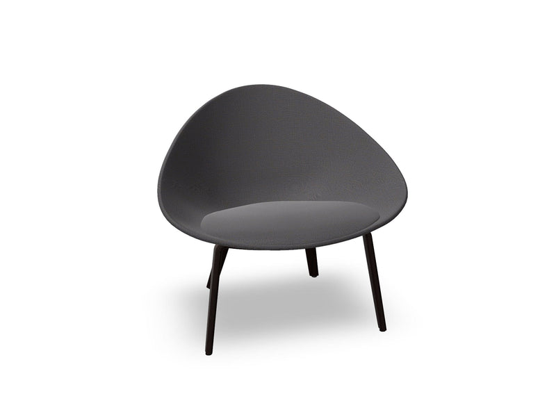 Adell 4 Leg Wood Lounge Chair With Fully Upholstered lounge chair Arper 
