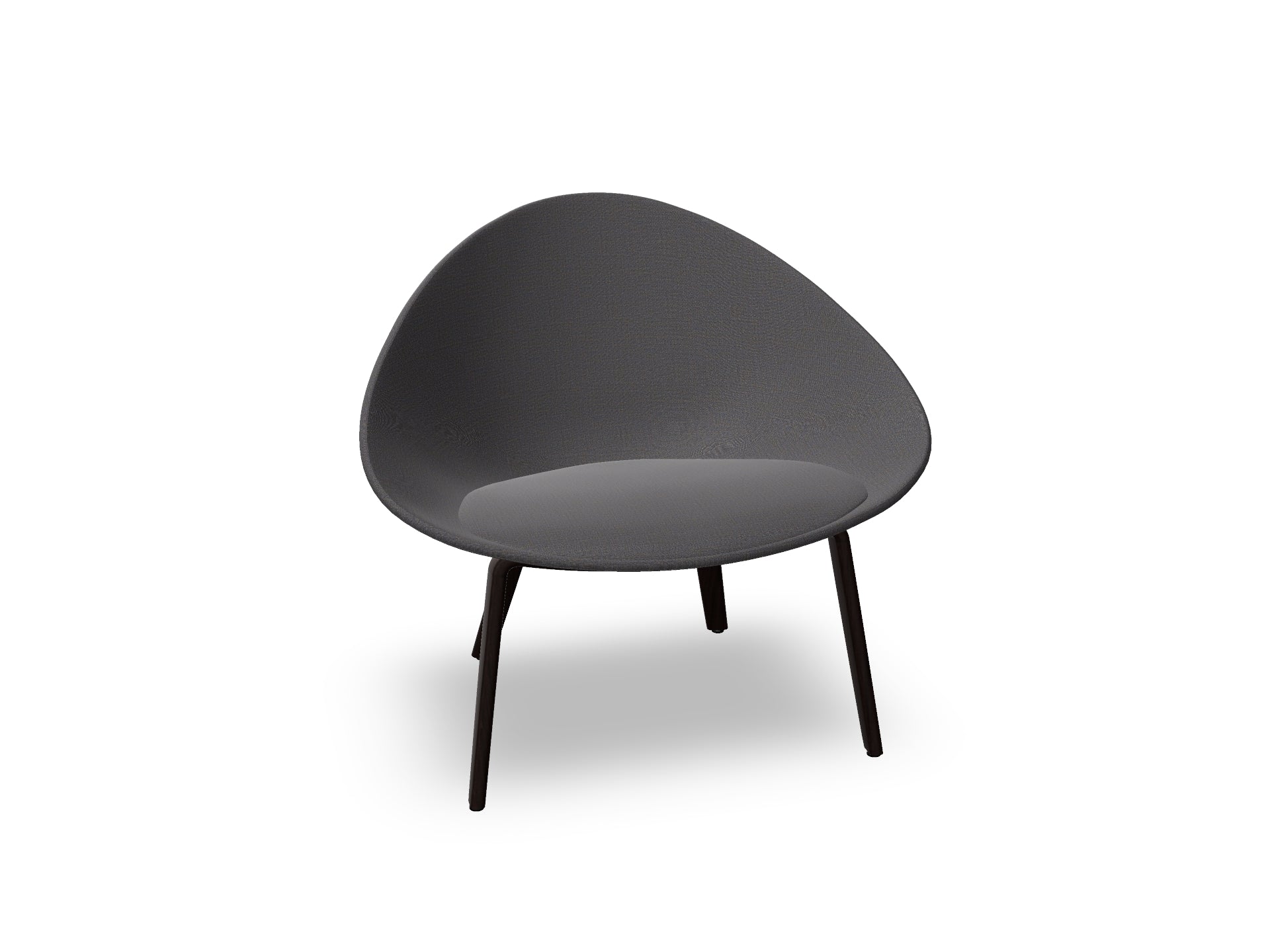 Adell 4 Leg Wood Lounge Chair With Fully Upholstered