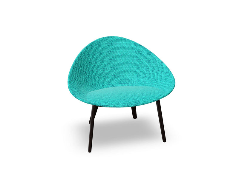 Adell 4 Leg Wood Lounge Chair With Fully Upholstered lounge chair Arper 