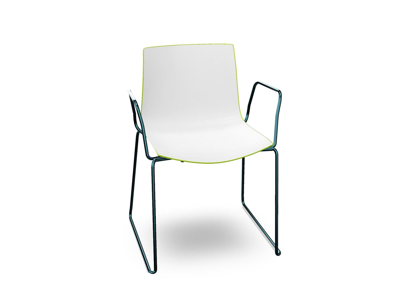 Catifa 46 Polypropylene Bi-Color Sled Base Chair Side/Dining Arper 