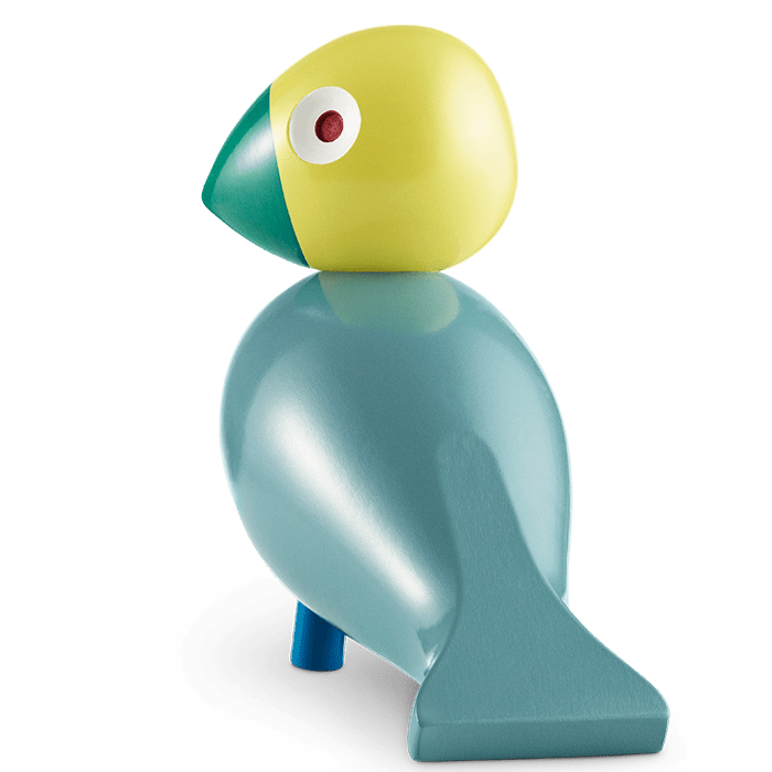 Kay Bojesen Songbird, Painted Beech, Medium (Turquoise), view 2