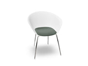 Duna 02 Four Leg Chair With Seat Cushion Chairs Arper 