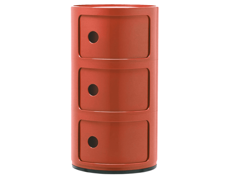 Componibili 3 Elements Accessories Kartell Orange 