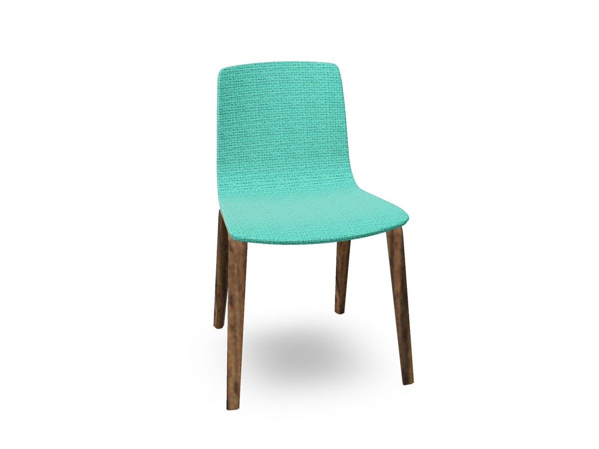 Aava 02-4 Wood Legs Chair With Fully Upholstered Chairs Arper 