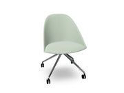 Cila Fully Upholtered Chair With Fixed Trestle Base Chairs Arper 