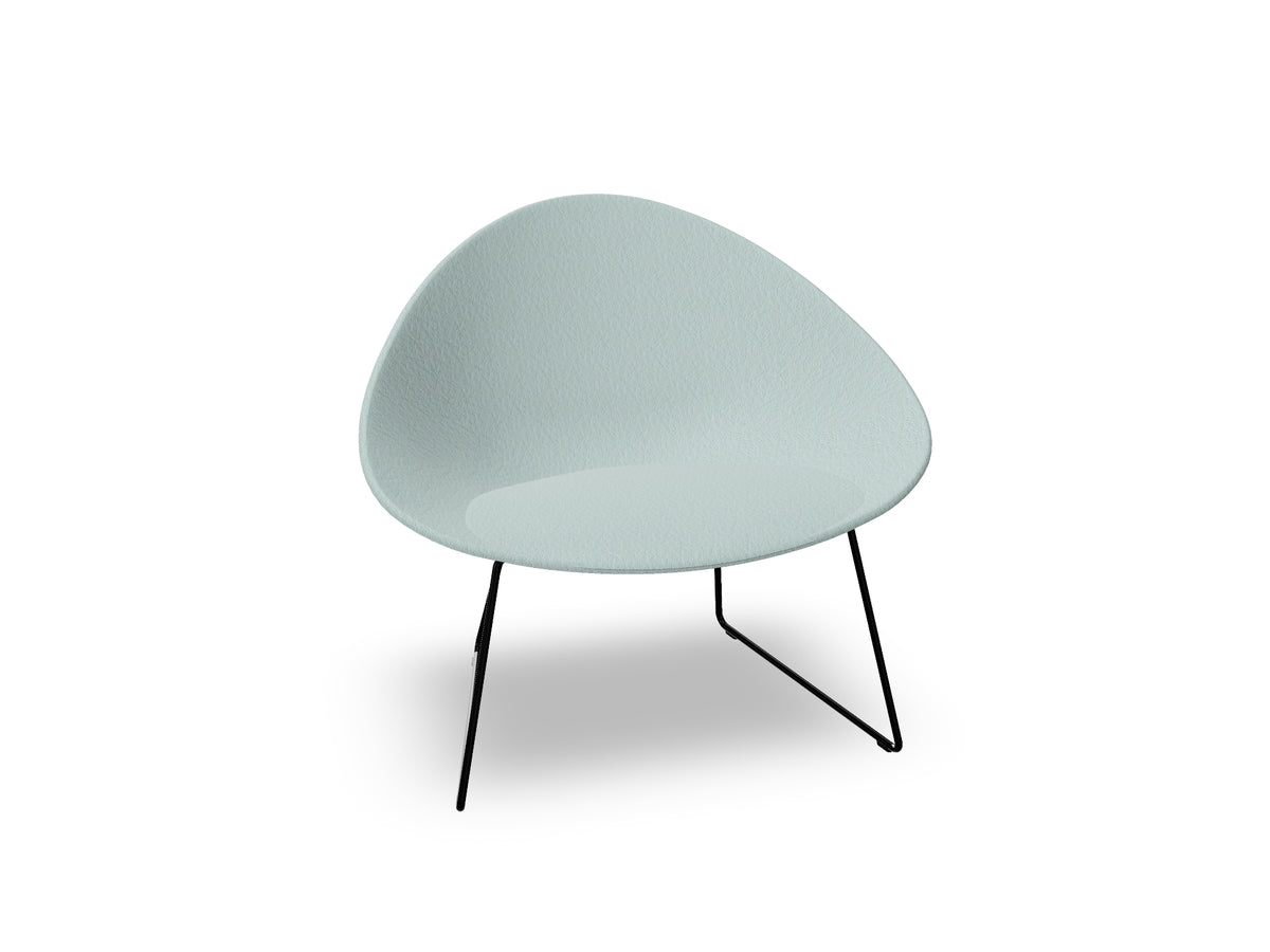 Adell Sled Base Lounge Chair With Fully Upholstered