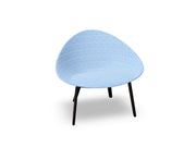 Adell 4 Leg Wood Lounge Chair With Fully Upholstered lounge chair Arper 