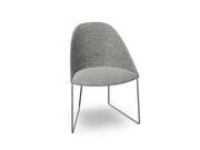 Cila Fully Upholstered Chair With Sled Base Chairs Arper 