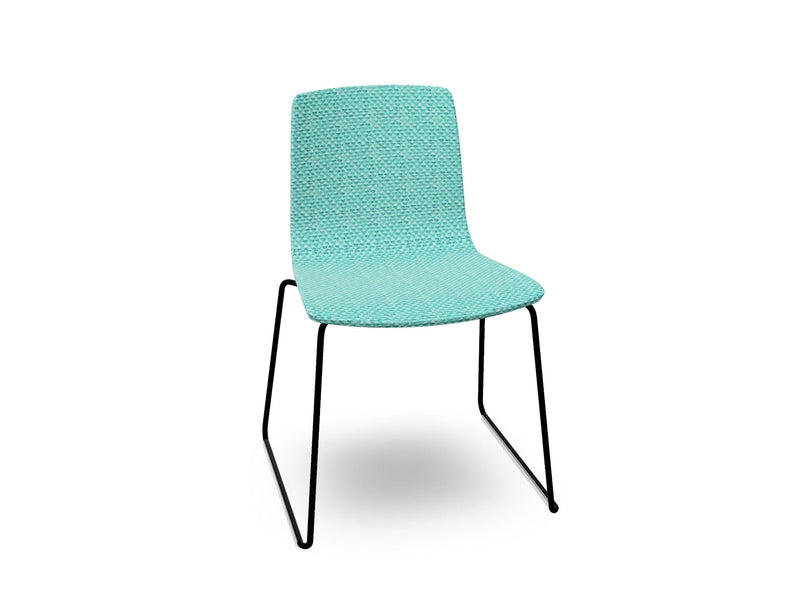 Aava 02 Sled Base Chair With Fully Upholstered Chairs Arper 