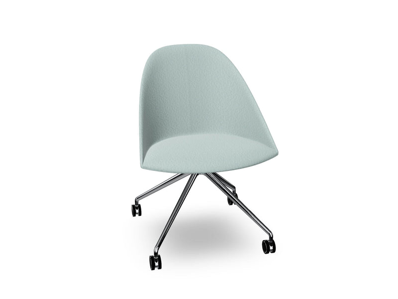 Cila Fully Upholtered Chair With Fixed Trestle Base Chairs Arper 