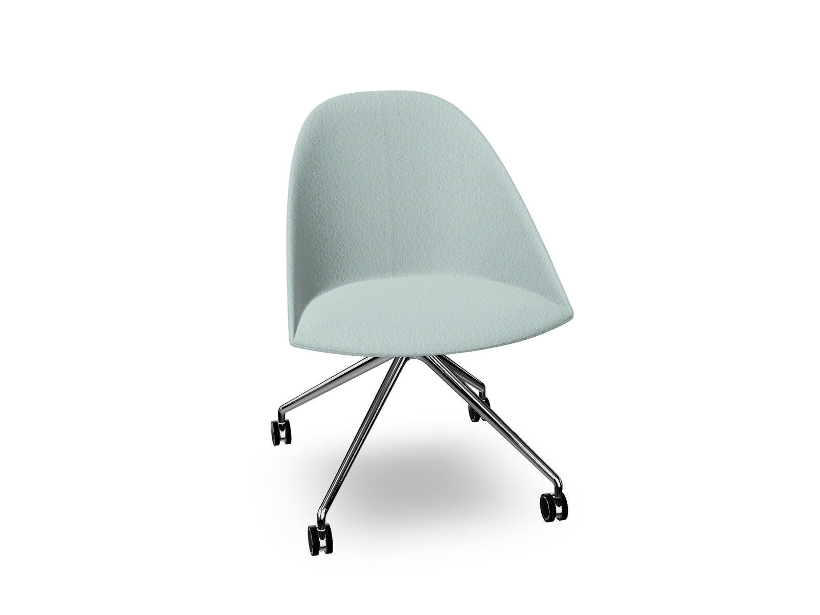Cila Fully Upholtered Chair With Fixed Trestle Base