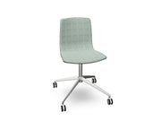 Aava 02 Fixed Trestle Base Wood Chair With Front Upholstery Chairs Arper 