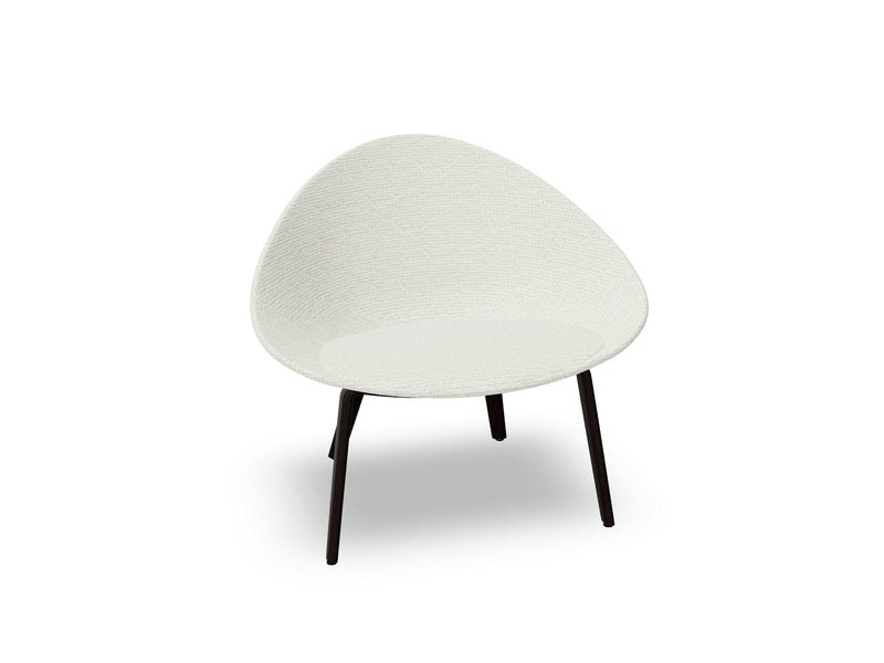 Adell 4 Leg Wood Lounge Chair With Fully Upholstered lounge chair Arper 