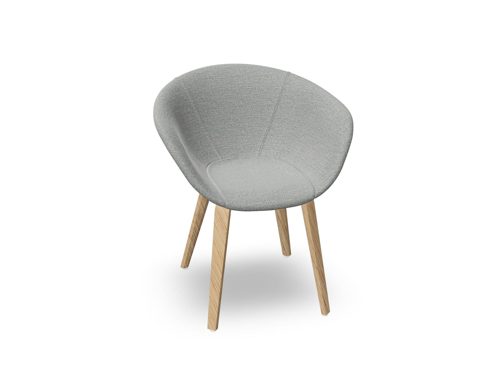Duna 02 Wood Leg Chair With Full Upholstery Chairs Arper 