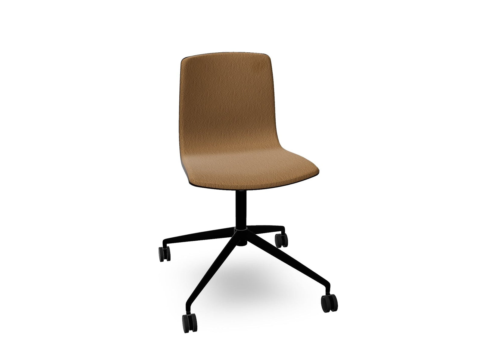 Aava 02 Fixed Trestle Base Wood Chair With Front Upholstery Chairs Arper 