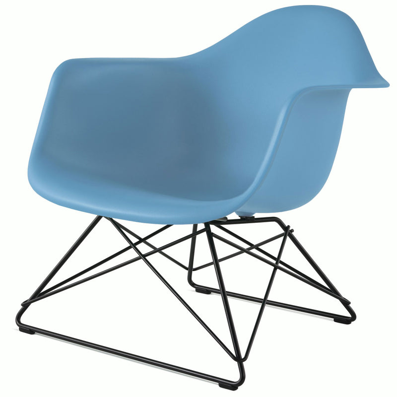 Eames Molded Plastic Armchair with Low Wire Base