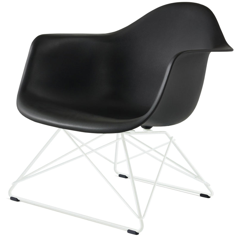 Eames Molded Plastic Armchair with Low Wire Base