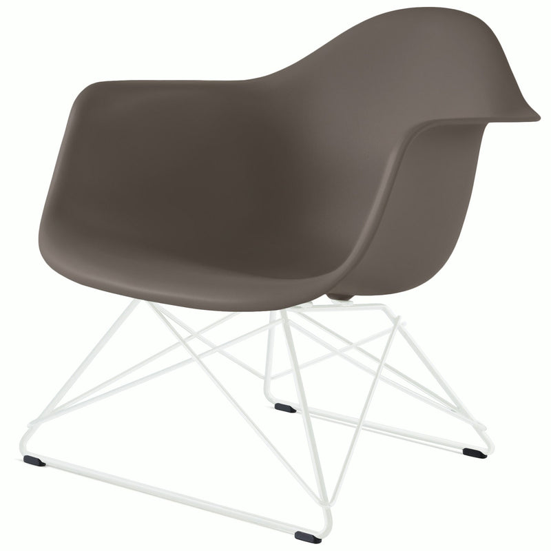 Eames Molded Plastic Armchair with Low Wire Base