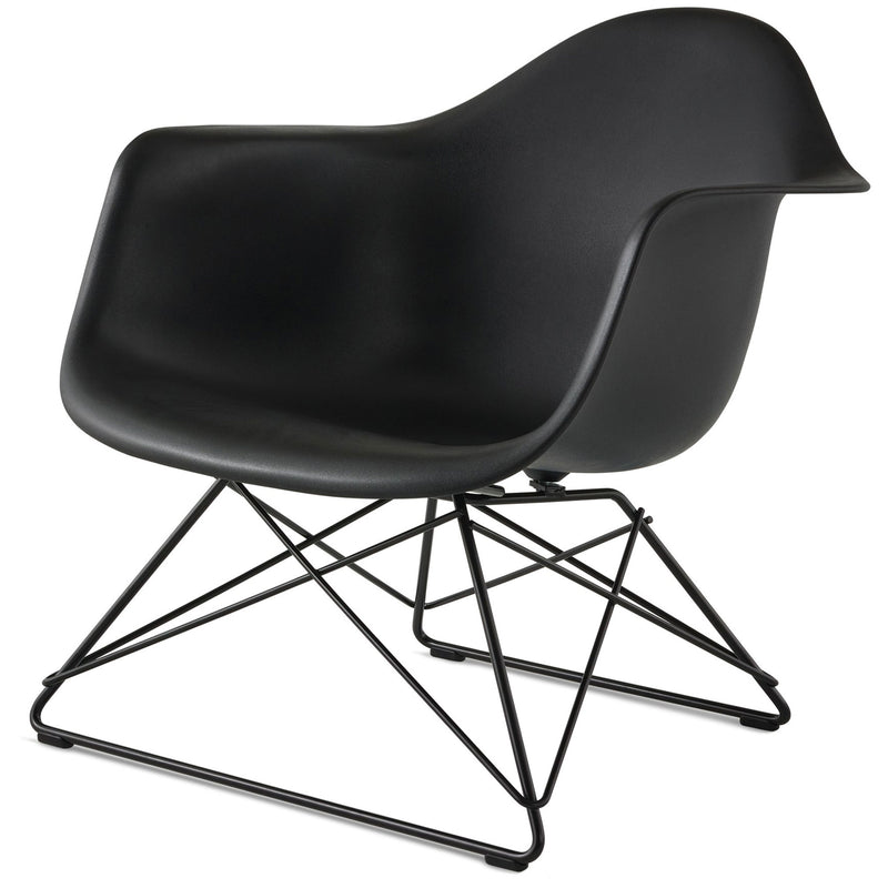 Eames Molded Plastic Armchair with Low Wire Base